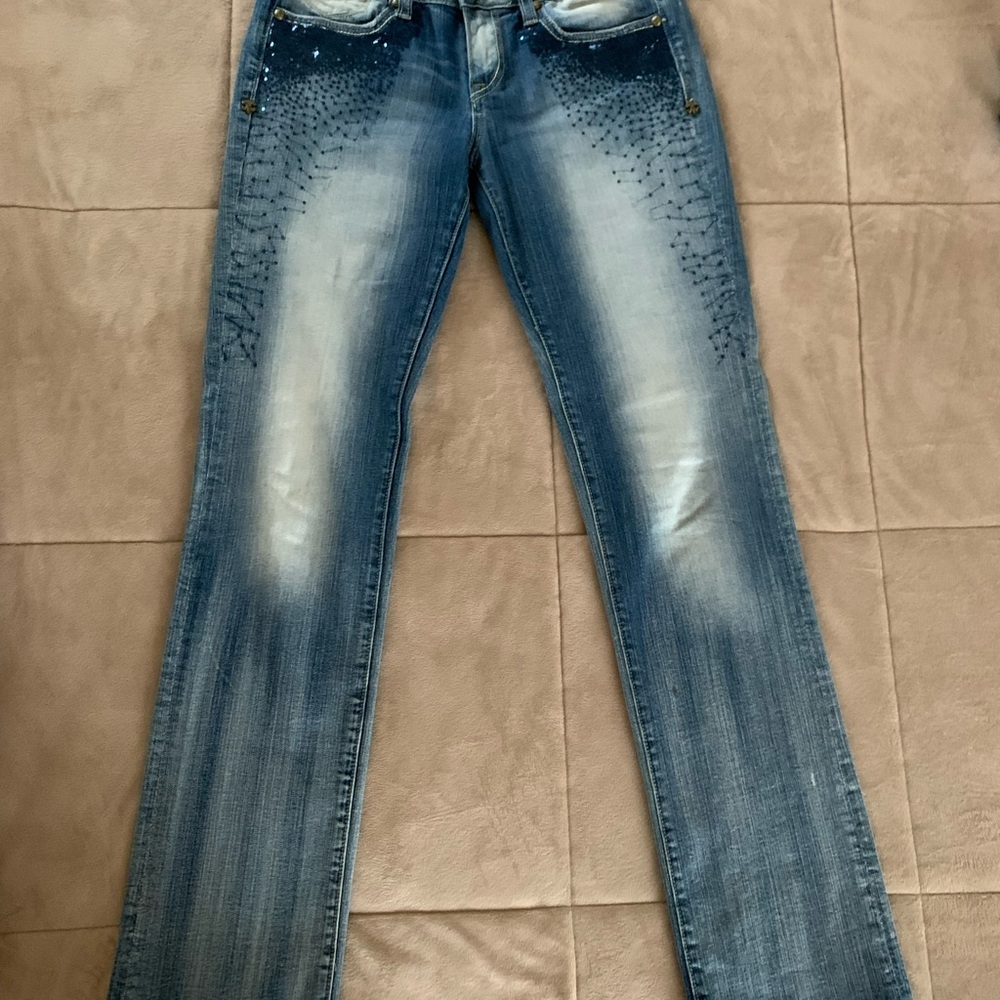 ReRock Sequin Denim Stretch Jeans